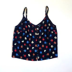 Madewell Floral Cropped Tank